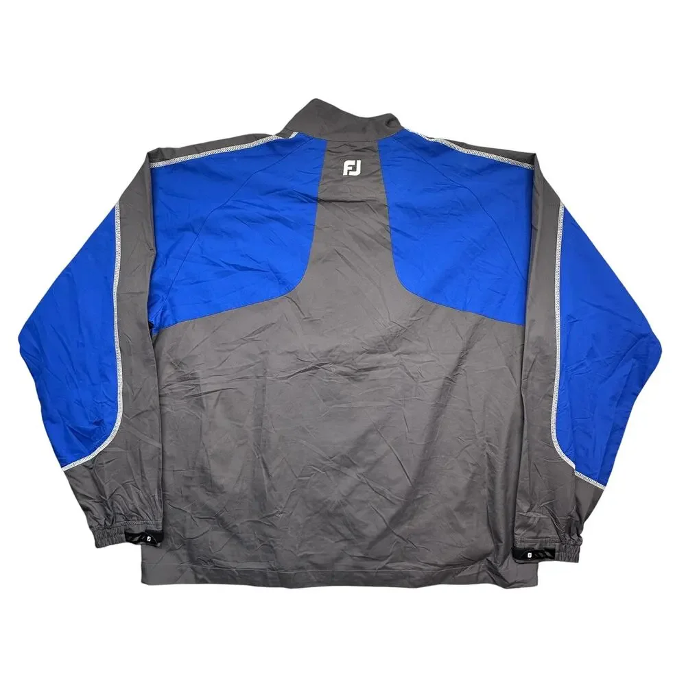 FootJoy FJ 1/2 Zip Windshirt Windbreaker Jacket Mens XXL Blue Gray Golf 32612